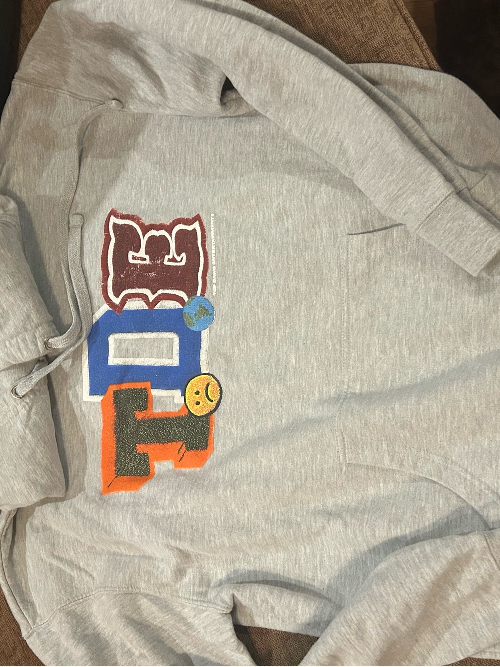 TDE Light Gray Hoodie with Drawstrings